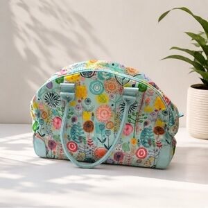 Paperchase Floral Overnight Gym Travel Bag Colorful Garden Print